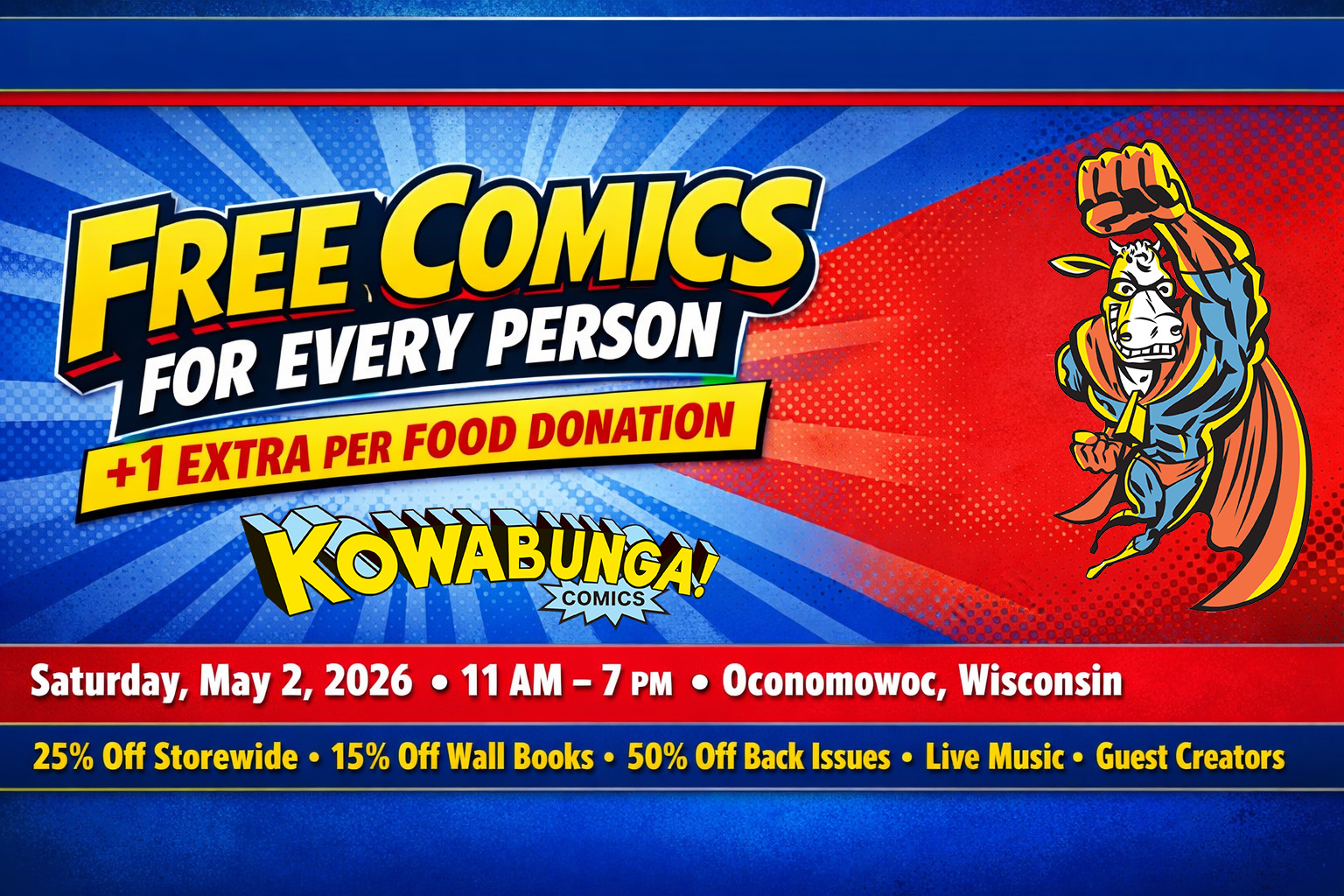 Free Comic Book Day 2026 at Kowabunga Comics